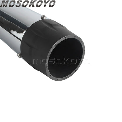Motorcycle Tappered Slip-On Exhaust Pipe For Harley Touring Street Road Electra Glide Road King FLHR FLHX FLTRX FLHTK 2017-2023