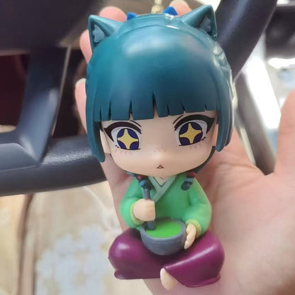 The Apothecary Diaries Maomao Jinshi Q Version Mini Figure Anime Periferia Kawaii Sentado Brinquedos Enfeites de Carro de Mesa Modelo Presentes