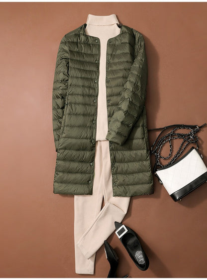 S/M Women Winter Coats 2024 New Autumn Winter O-Neck Female Thin Duck Down Jackets Portable Windproof Puffer Parkas 0-10?