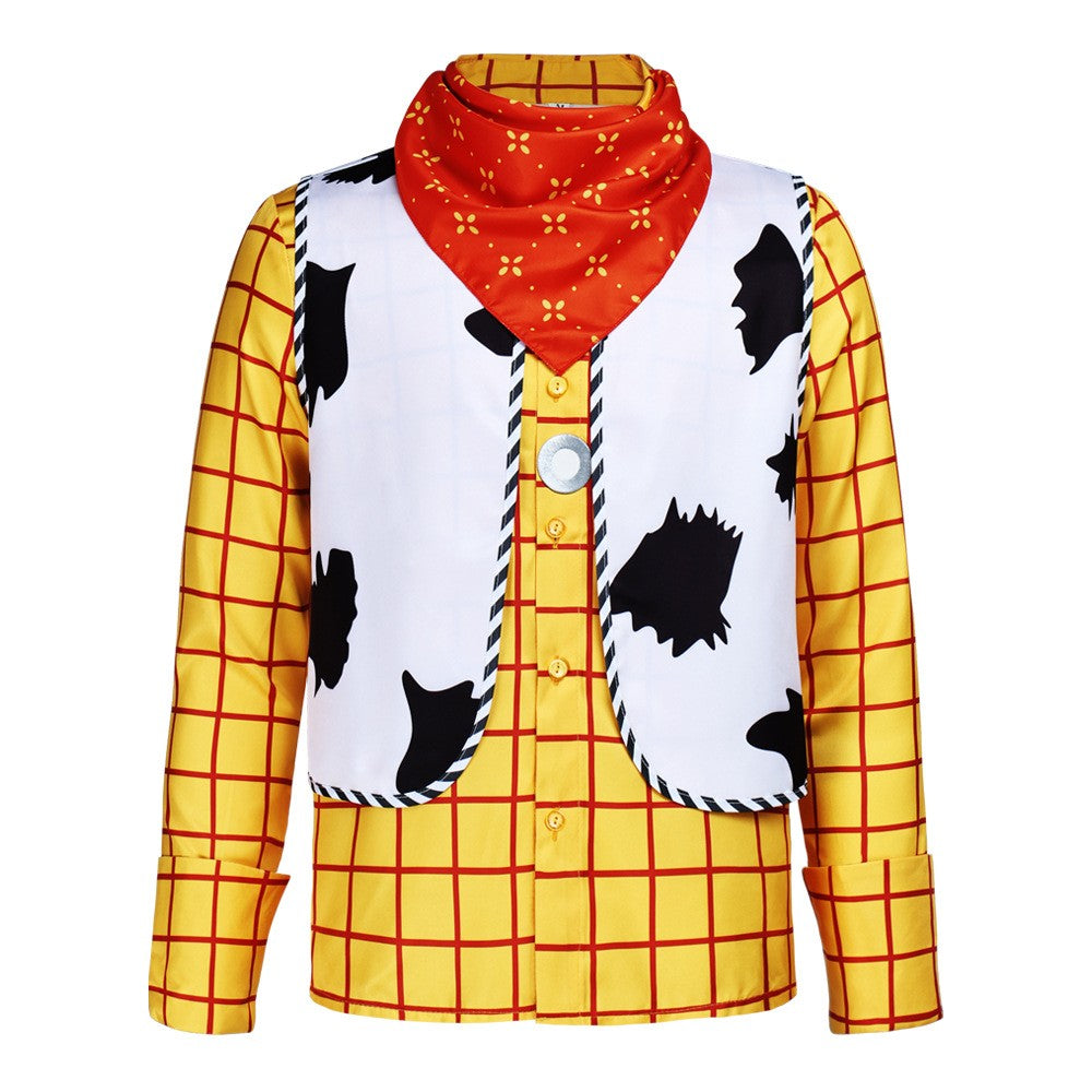 cos costume Story Halloween cosplay Shirt Vest Bandana Cowboy Sheriff role-playing costume