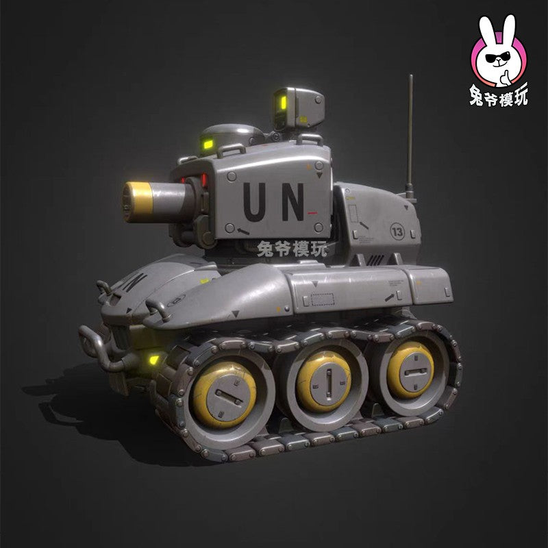 Tanque de Guerra Mundial II Estilo Chibi Metal Slug Gk Modelo - Miniatura Militar Impressa em 3D Modelo Branco Não Pintado Para Diorama de Mesa e Wargame