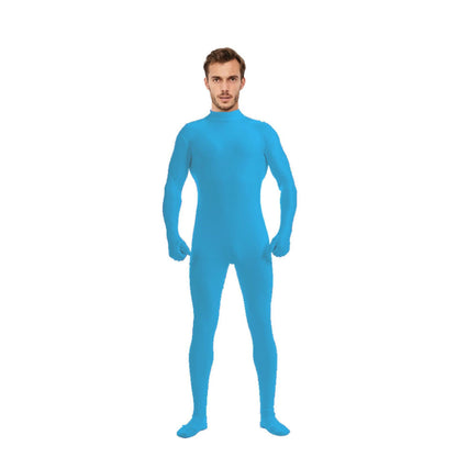 Adult Spandex Full Body Skin Tight Jumpsuit Zentai Suit Bodysuit Halloween Costume Women Men Dance Unitard Party Dancewear