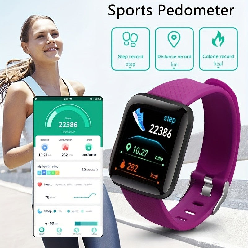 Smartwatch For Women Men Watches Heart Rate Monitor Electronic Fitness Smart Watch Calories Music Player 116Plus Y68 Bracelet