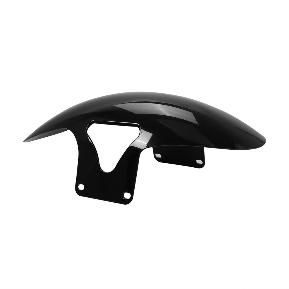 Para-lama dianteiro de motocicleta preto brilhante para Harley Softail M8 Fatboy FLFBS FLFB 2018-2022