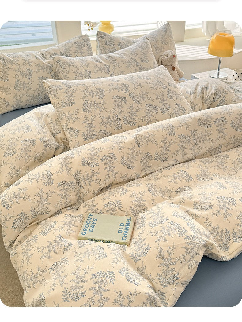 Bonenjoy Floral Style Duvet Cover Sets Single/Queen/King Soft Washed Cotton Bed Cover Sets dekbedovertrek 240x220 Bedding Sets