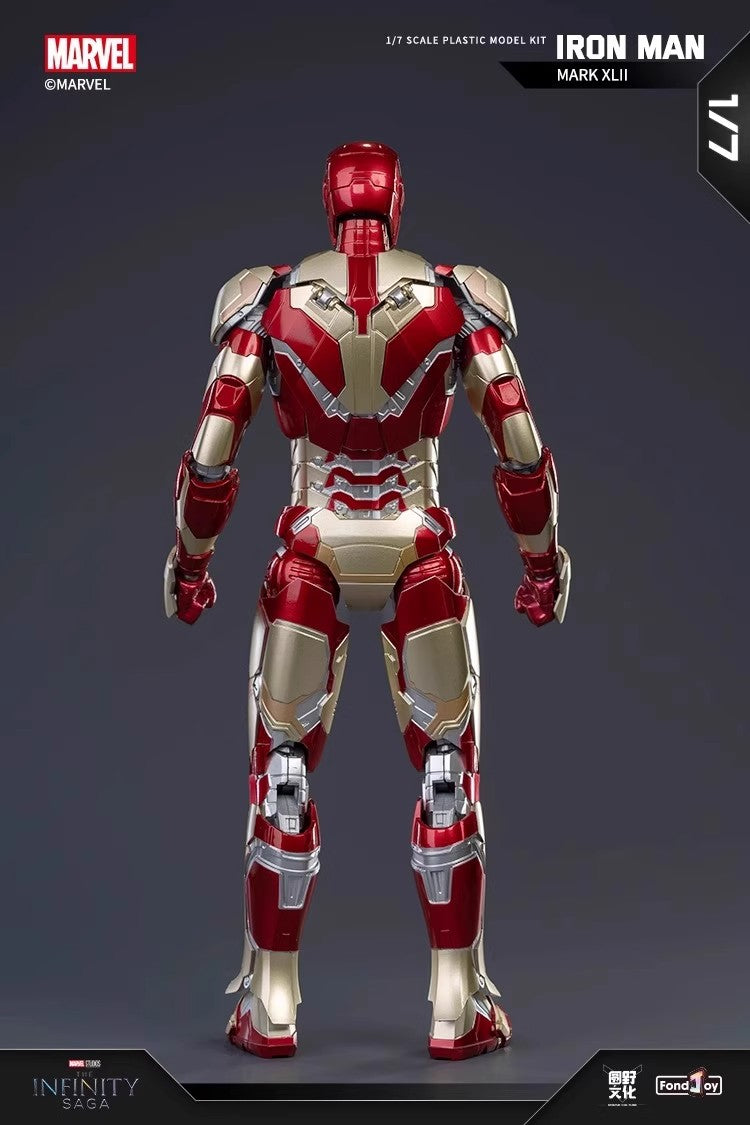 26CM Fondjoy Original Iron Man 1/7 MK42 MK43 1/12 MK1 MK2 MK3 MK4 MK5 MK6 Assembled Tony Stark Action Figure Collect Toy Gift