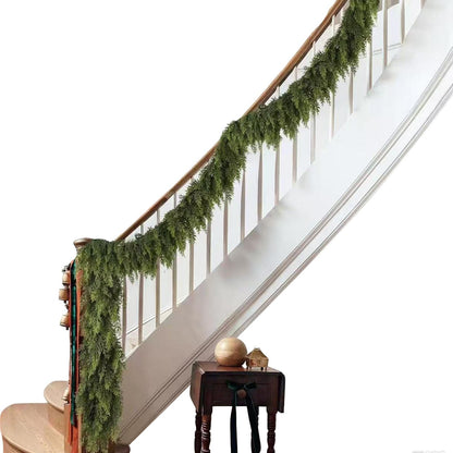 Christmas Garlands Artificial Green Pine Decoration Artificial Garland for Wreath Fireplace Tree Mantel Porch Indoor Stairs