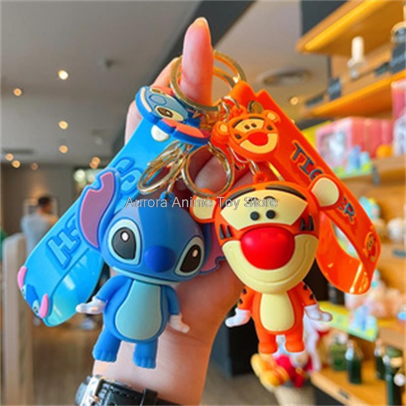 New Kawaii Anime Disney Keychain Toy Story Personalized Variety of Cartoon Doll Keyring Key Chain Car Pendant Kids Toys Gifts