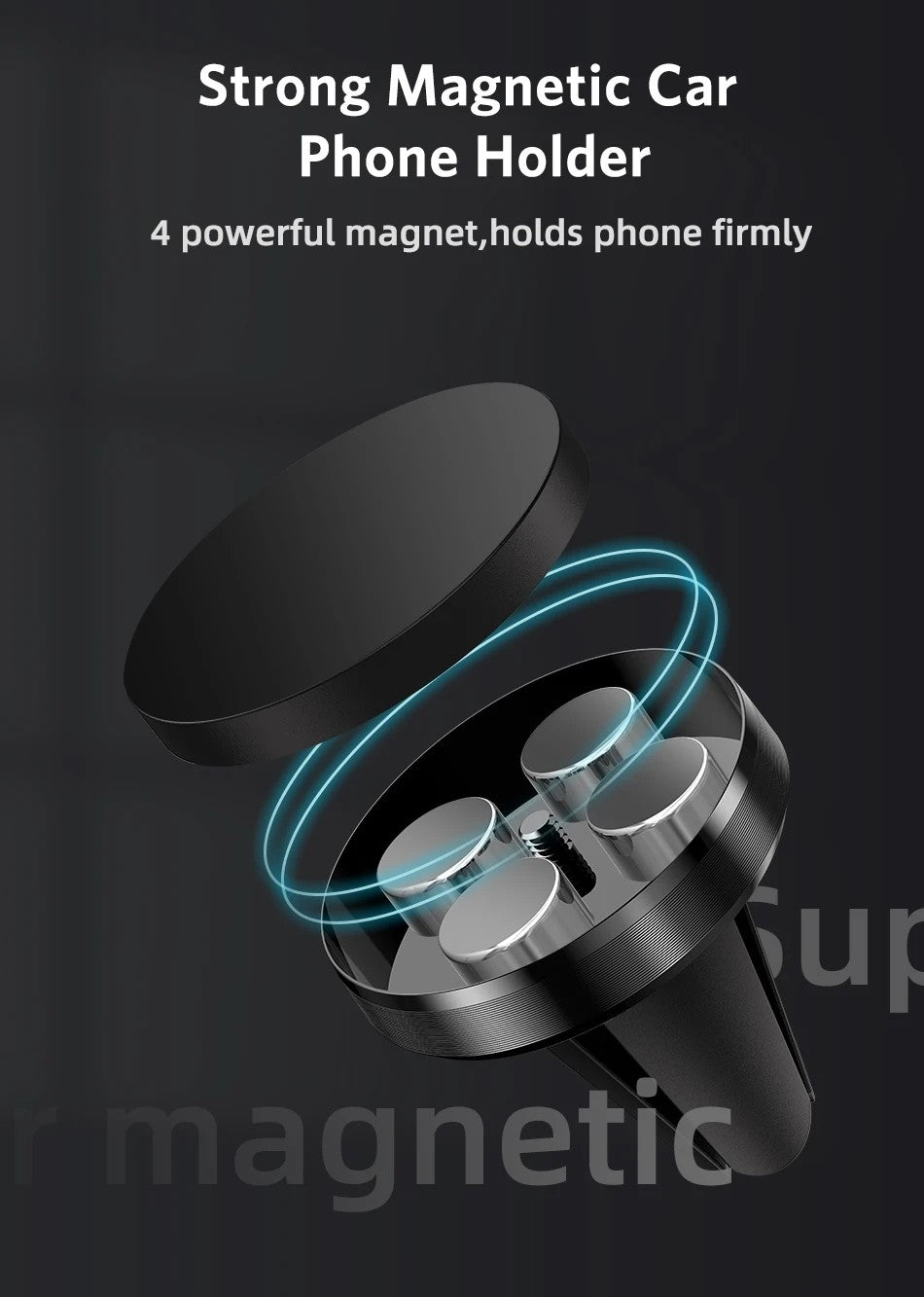 Air Vent Magnet Smartphone Mobile Stand Magnetic Car Phone Holder Cell GPS Mount For iPhone 16 15 14 13 12 Xiaomi Samsung Holde