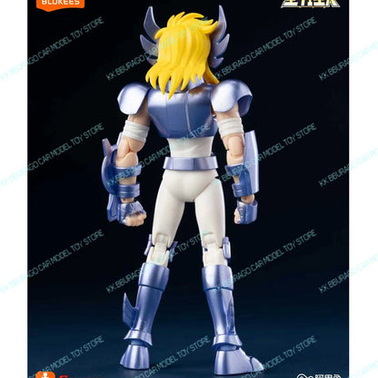 Novos Blokees Saint Seiya Champion Version Camus de Aquário Hyoga de Cisne Bonecos de Ação Kit de Montagem Modelo Coleção de Estatuetas