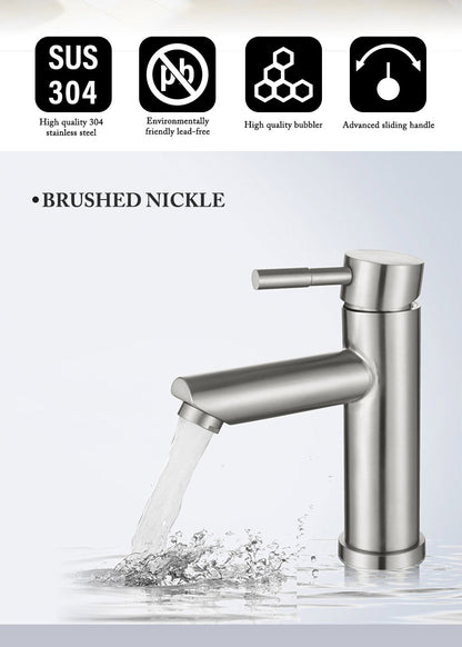 Bathroom Faucets Hot and Cold Mixer Faucets Vanity Bathroom Kitchen Deck Mounted Bathroom Sink Faucets?hose not include?