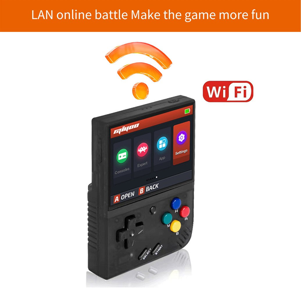 MIYOO Mini Plus Portable Retro Handheld Game Console 3.5"IPS HD Screen Mini+ Players Children's Gift Classic Gaming Emulator