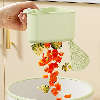 Nova cesta de drenagem com ventosa para pia, cesta de filtro para lavar frutas, escorredor triangular de pia de cozinha para resíduos de alimentos?