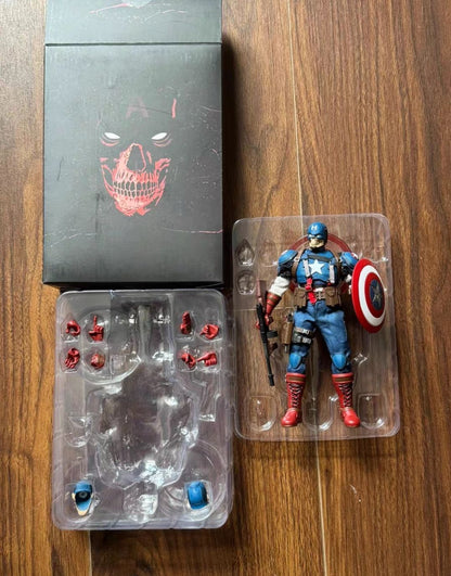 Original Joy Man Toys Captain American Soul War Hero Action Figure 1/12 Scale Collectible JMToys JM003 Kid Toy Boy Birthday Gift