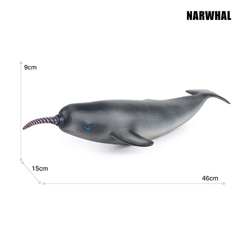Grandes Animais Marinhos Baleia Jubarte Golfinho Assassino Baleia Azul Agite Cachalote Modelo Bonecos de Ação Tartaruga Marinha Pinguim Brinquedos Educacionais