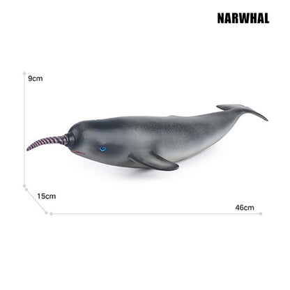 Grandes Animais Marinhos Baleia Jubarte Golfinho Assassino Baleia Azul Agite Cachalote Modelo Bonecos de Ação Tartaruga Marinha Pinguim Brinquedos Educacionais