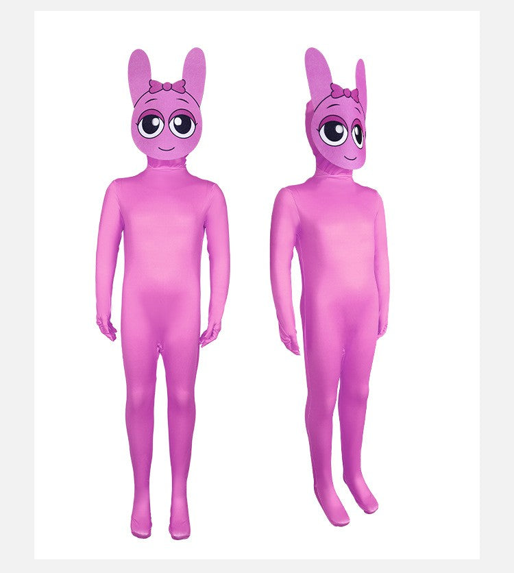 In-Stock Sprunki Incredibox Cosplay Costume - Halloween Stage Performance Bodysuit