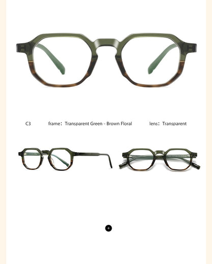Óculos de Leitura com Prescrição para Homens Acetato Miopia Óculos Femininos Bloqueio de Luz Azul Lentes CR39 Armação de Óculos para Computador Ponta de Caneta