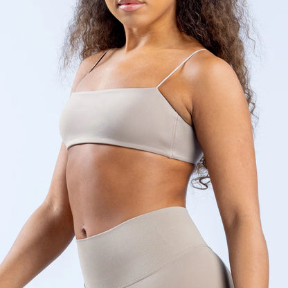 New Sports Seamless Spandex Strappy Bra Woman Fitness Elastic Breathable Breast Enhancement Leisure Sports Underwear