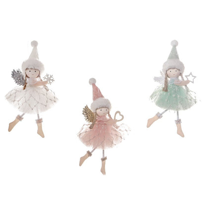 New Year 2024 Christmas Angel Dolls Xmas Tree Pendant Ornaments Navidad 2022 Christmas Decoration for Home Natal Gifts Noel Deco