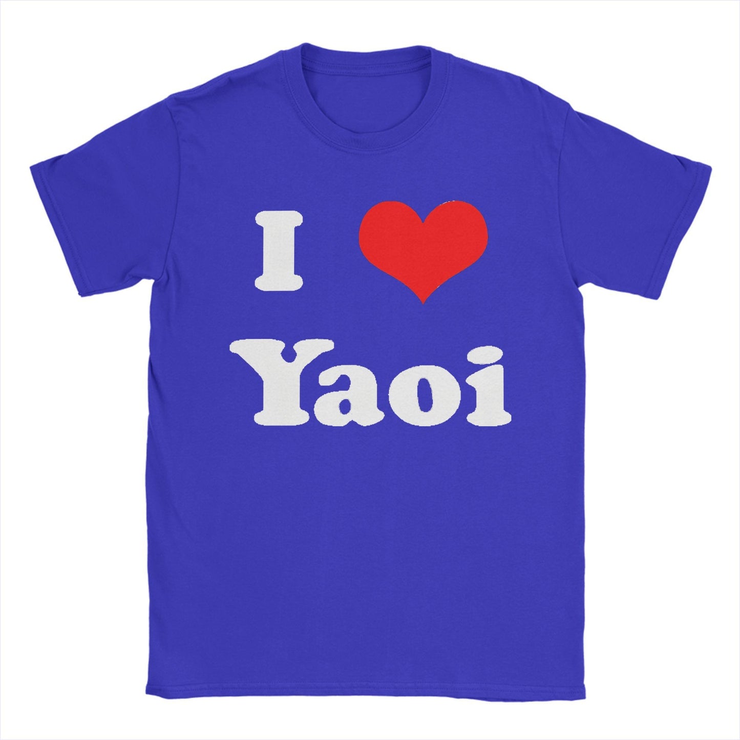 Funny I Love Yaoi T-Shirts Men O Neck Cotton T Shirt  Short Sleeve Tee Shirt Birthday Present Tops