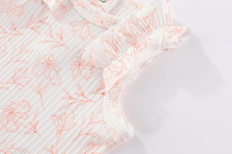 Kiddiezoom 5 Pcs/Lot Four Seasons Fashion Cartoon Short Sleeve Baby Boy Girl Bodysuits Soft 100%Cotton Newborn Onesies Clothes