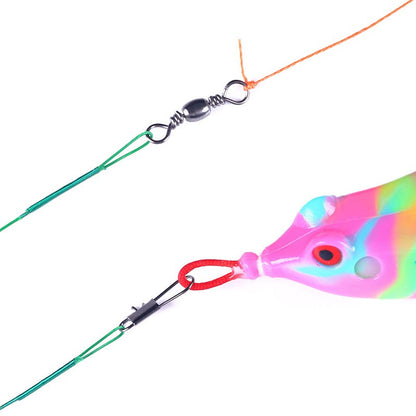 Linha de Pesca de Aço Anti-Mordida com Força de Tração Super Forte, Líder de Aço com Gira Giratória, Chumbada de Pesca 200/100/60/20Pcs