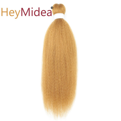 Cabelo sintético Vixen Bundles para crochê 26 polegadas, DIY, pré-esticado, extensões de cabelo para tranças, Kanekalon, pacotes de cabelo Yaki liso para rabo de cavalo