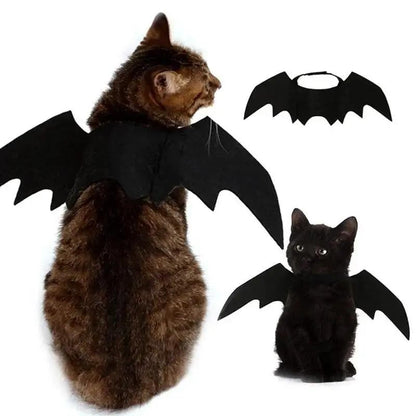 Atacado Fantasia de Cosplay de Gato Fofo Asas de Morcego Cinto de Segurança Role Playing Pet Gato Cachorro Decoração de Festa de Halloween Suprimentos