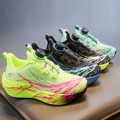 Autumn Sport Shoes For Children Mesh Breathable Teenager Kid's Sneakers Soft-soled Lightweight Boy's Girl's Running Shoes