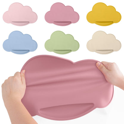 1pc Silicone Cloud Shape Baby Placemat Portable Placemat For Feeding Dishes Plate Kids Non-slip Plate Mat Children's Tableware