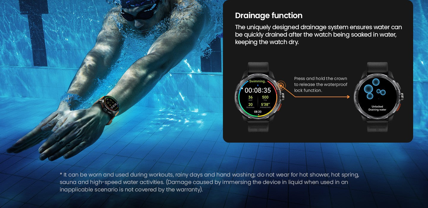 Smartwatch GPS HAYLOU Solar Ultra, Tela AMOLED de 1,6", 5ATM à prova d'água, GPS integrado, Chamadas telefônicas Bluetooth, Relógio inteligente esportivo