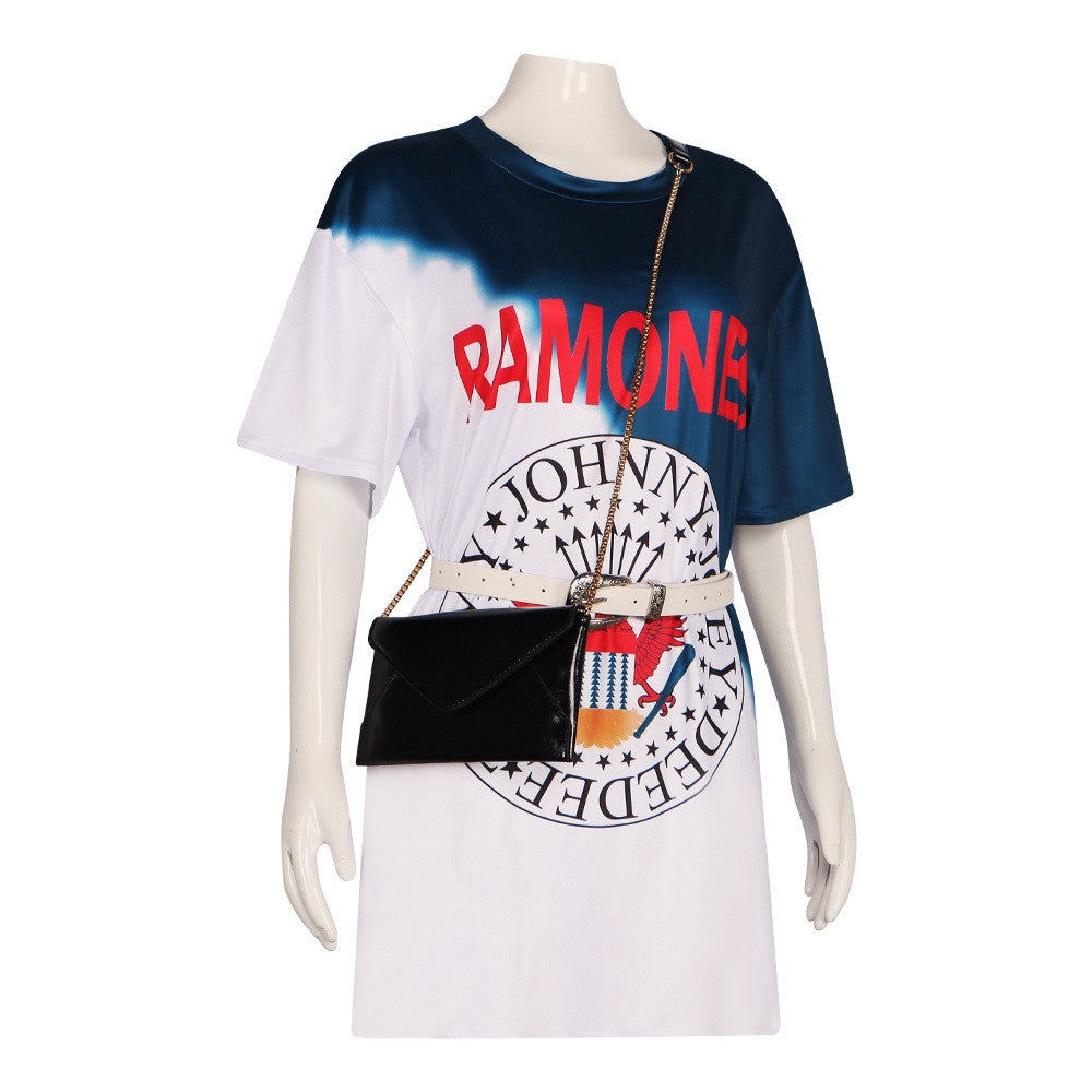 Movie My Fault Role-playing Cosplay Costume Culpa Mia Dress Noah Long T-shirt Belt Bag for Women Novel Costumes Halloween Party