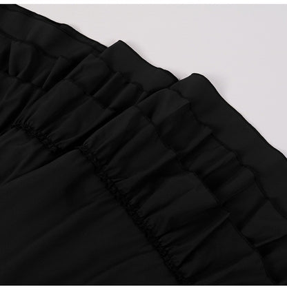 Brown Ruffled High Waisted Long Victorian Skirt Steampunk Skirts Womens Party Wear Gothic Vintage Clothes Medieval Costume Sexy