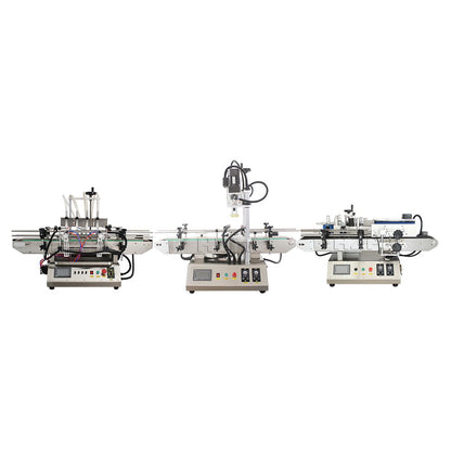 Table Top Shampoo Glass Plastic Bottle Liquid Automatic Filling and Capping Machine Mineral Water Production Line