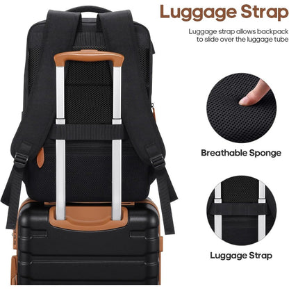 Men's & Women's 20 Inch Hardshell Luggage Set with Backpack, Airline Approved Carry-On 22x14x9 for Travel and Weekend Getaways