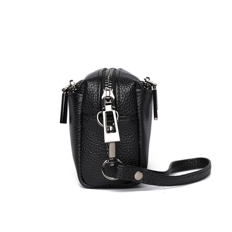 100% Genuine Cow Leather Wallet Purse Luxury Handbags Women Bags Designer Ladies Clutches Bags for Women Top Quality Phone Sac