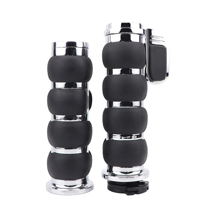 Manoplas de Guidão de Moto 25mm 1" para Harley Cruiser Chopper Custom Suzuki Boulevard M109R Road Glide
