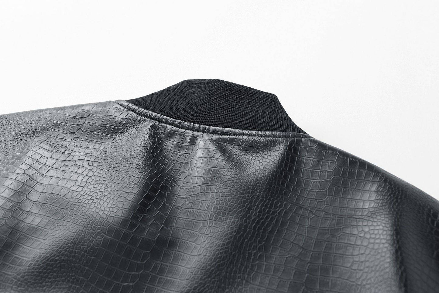 New Spring Autumn Winter PU Leather Stand Collar Open Cardigan Biker Casual Loose Fit Jacket Men's Fashion Outerwear