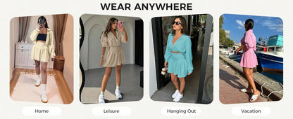 Y2K Co-Ords 2 Piece Sets Woman Quarter Zip Crop Top And Tennis Skort Outfit Casual Workout Lounge Wear Clothes Women Skirts Sets