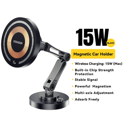 Suporte para Celular Magnético Sem Fio Essager 15W Carregamento Rápido Fácil de Colar para Magsafe iPhone 15 14 13 Pro Max