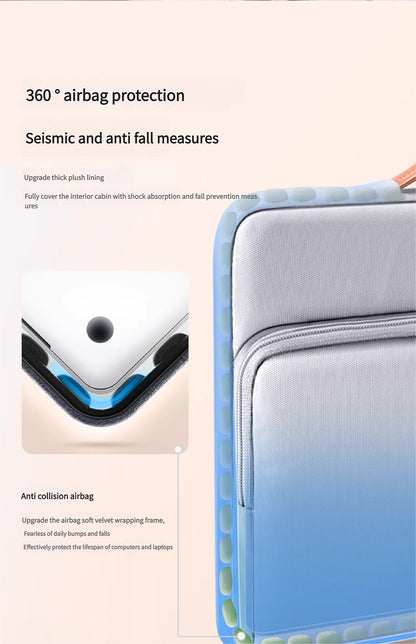 Dormin Shockproof Crossbody Laptop Bag w/Adjustable Strap & Handle for MacBookAir13/MateBook14/Xiaoxin16Pro/Apple/Huawei/Lenovo
