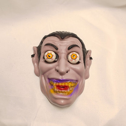 Halloween Horror Mask Spring-eyed Clown Vampire Skull Mask Script Kill Scary Scary Dress Up Props