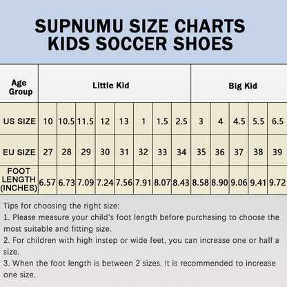 Kids Soccer Cleats Athletic Outdoor FG Football Boots Boys Girls Training Sneakers AG Youth Soccer Shoes for Little/Big Kids