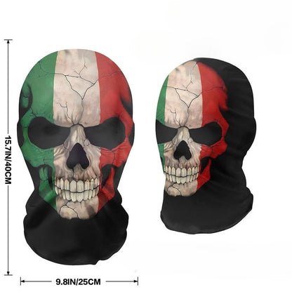 Skeleton Full Face Fashion Headgear, Breathable Mesh, Outdoor Riding, Holiday Disguise Headgear Mask