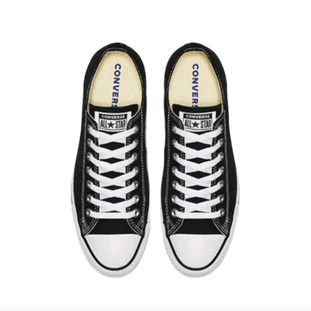 Converse All Star Men's and Women's Skateboarding Shoes, Anti-slip, Classic, Low Cut, Durable Sneakers, Black