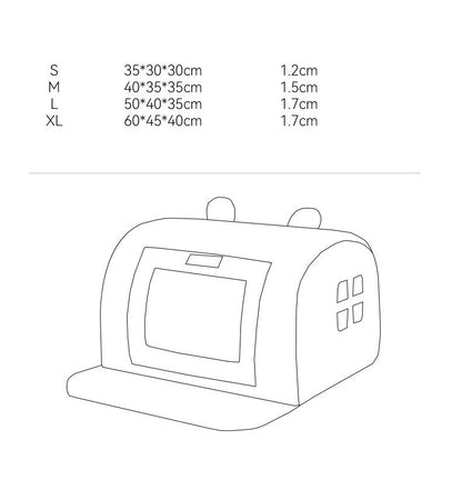 Casa de Cachorro de Inverno Casinha Quente para Cães Tapete Removível Lavável Cama Ninho para Cães Tenda para Sono Profundo para Cães de Porte Médio e Grande Suprimentos para Cães
