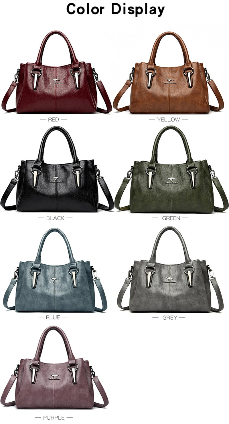 High Quality Cow Leather Ladies Handbags Fashion Luxury Female Messenger Tote Bags Women Genuine Leather Shoulder Crossbody Sac