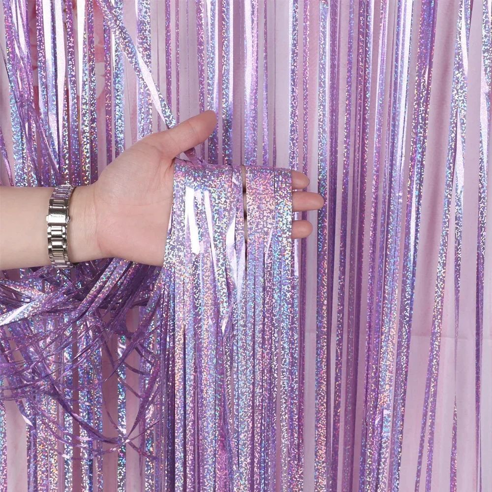 Gold Foil Curtain Fringe Pink For Backdrop Party Back Drop Photo Booth Wedding Graduations Birthday Christmas Event