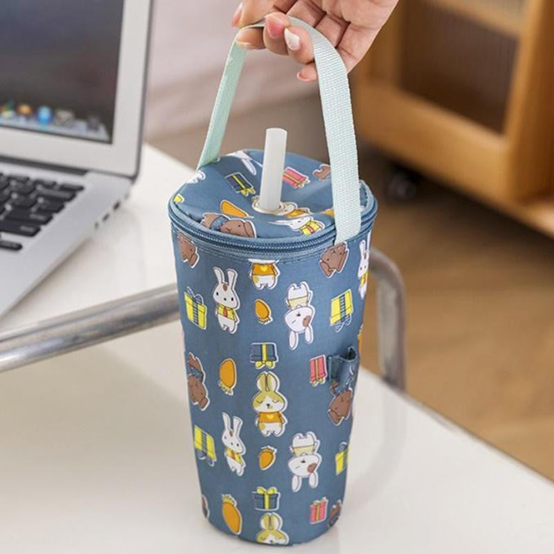 Baby Milk Bottle Insulation Bags Cartoon Portable Waterproof Feeding Bottle Thermal Bag Milk Warmer Cooler Stroller Hang Bags